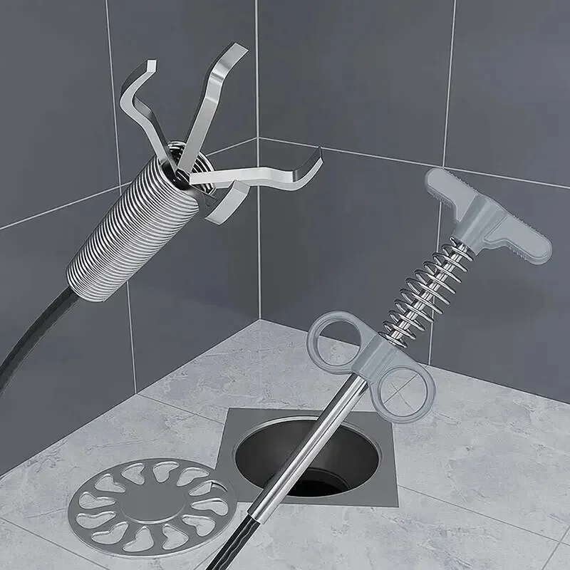 300CM/200CM/160CM Sewer Pipe Unblocker Snake Spring Pipe Dredging Tool Kitchen Bathroom Sewer Cleaning Tool Kitchen Accessories
