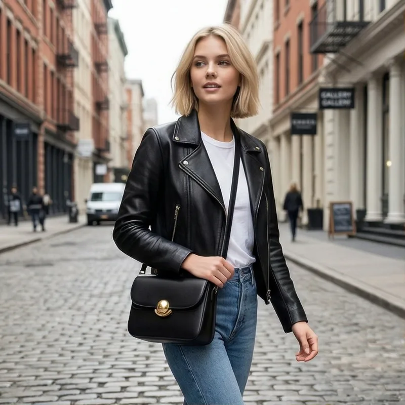 

New Women's Vintage Small Square Bag Elegant High-End Underarm Shoulder Bag Trendy Versatile Crossbody Daily Casual Handbag