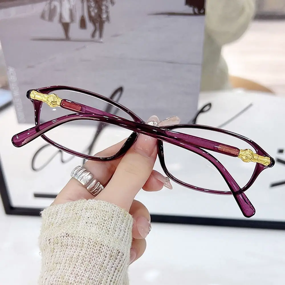 Blue Ray Blocking Anti-Blue Light Reading Glasses Eye Protection PC Square Ultralight Optical Spectacle Eyeglasses +100~+400