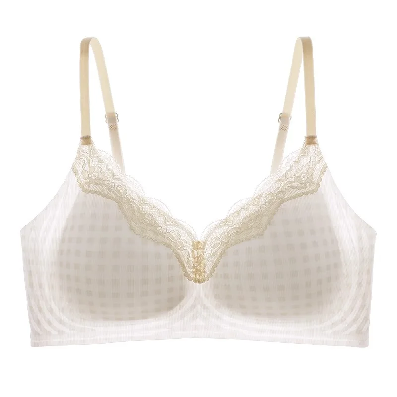 10A Antibakterieller Kühl-BH für kleine Brüste, atmungsaktives Sommer-Bralette, kabellos, kein Aussehen, Anti-Durchhängen und bequemes Tragen MOYISU