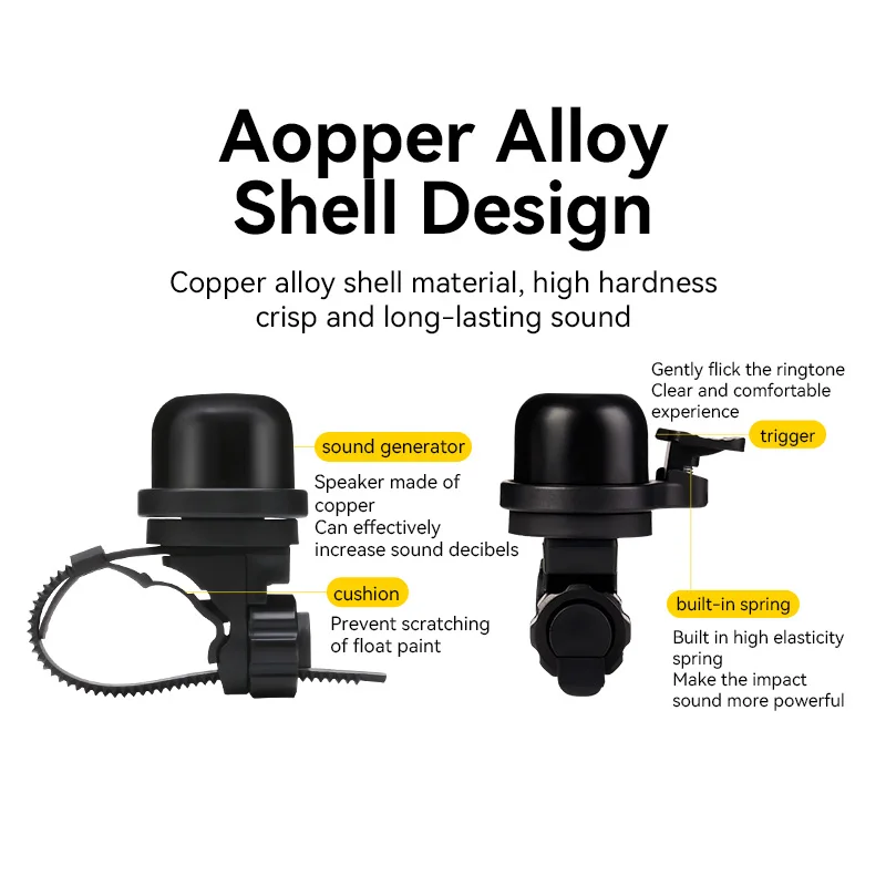 ESLNF Mini Copper Bicycle Bell Clear Loud Voice Bike Horn Cycling Bell Bike Accessories