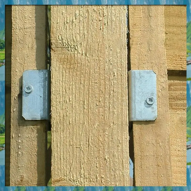 AB07 ร้อนแผงรั้วคลิป Trellis รั้วที่ปลอดภัยหรือ Refixpanel ชุบสังกะสีรั้วคลิป Anti Rattling รั้วแผง (Pack Of 10) 3