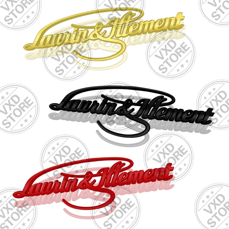 

Car 3D Metal Badge Decals Sticker For L&K Laurin & Klement Kodiaq Octavia Superb Scala Karoq skoda Car Rear Trunk Emblem