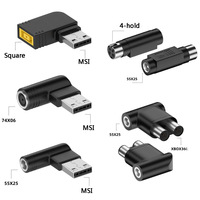 DC Square DC7.4*5.0mm to MSI 8P plug power conversion charging DC5.5*2.5mm to XBOX360 adapter port 4 hole connector 230W