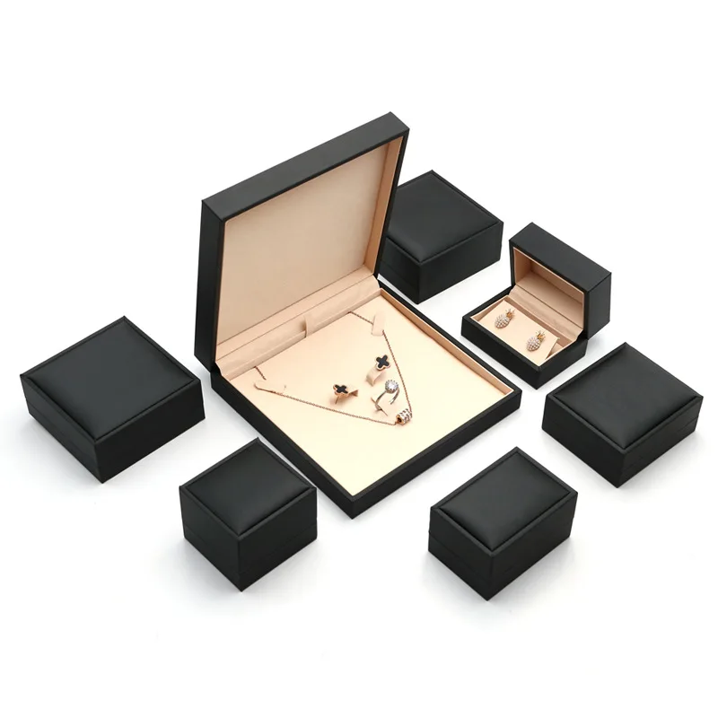 

Large Jewelry Packaging Case Set Wholesale Box for Ring Earring Pendant with Free Custom Logo