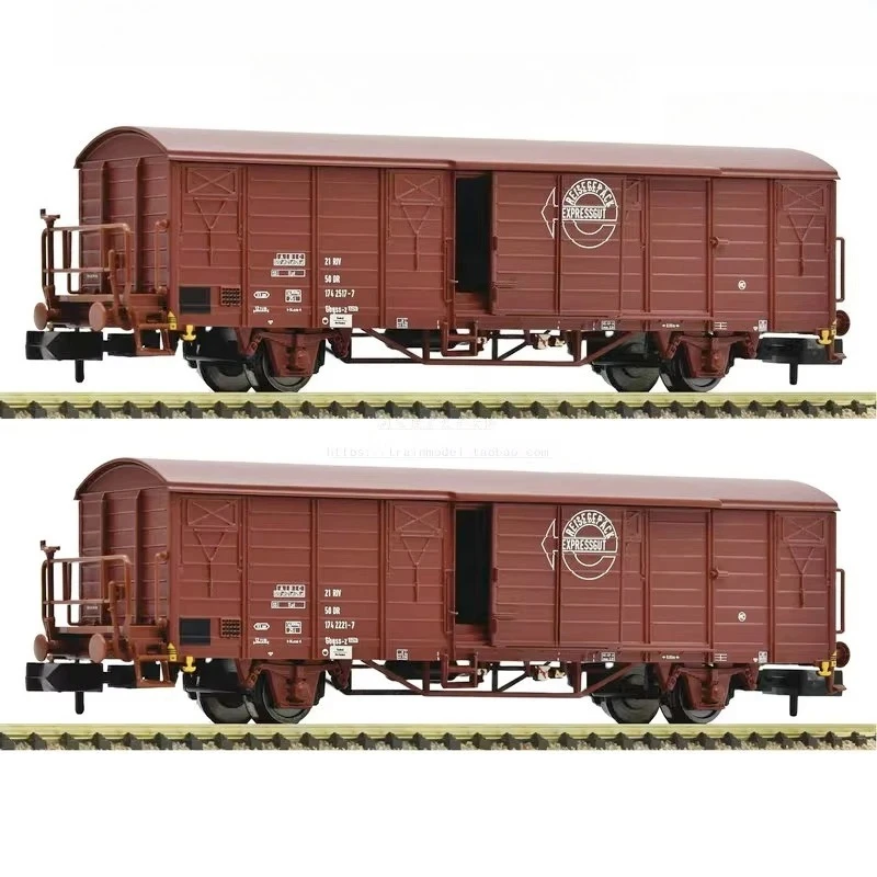 

N Type 1/160 Tren De Juguete 826214 Boxcar Freight Carriage Two Sections Openable Door Train Model Boy Toy Gift