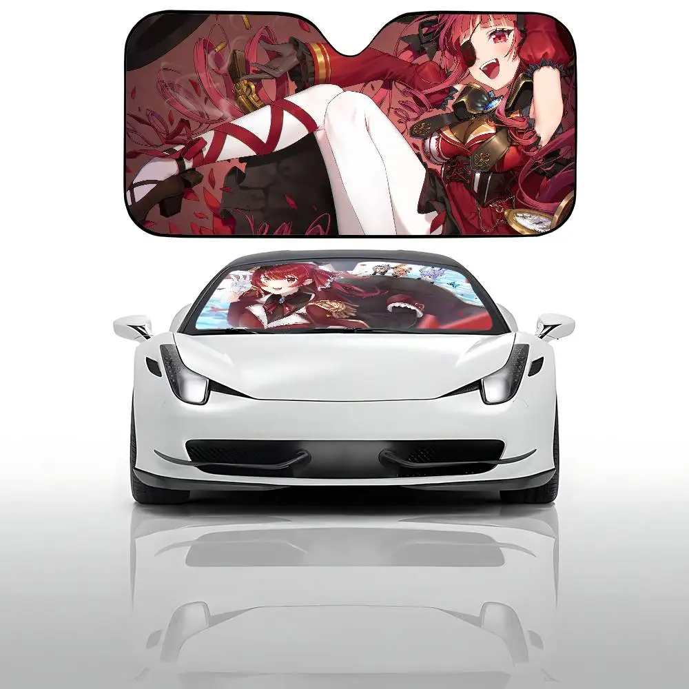 أنيمي الفتيات هوشو البحرية سيارة ظلة سيارة ظلة يغطي غطاء الزجاج الأمامي العالمي للطي قناع