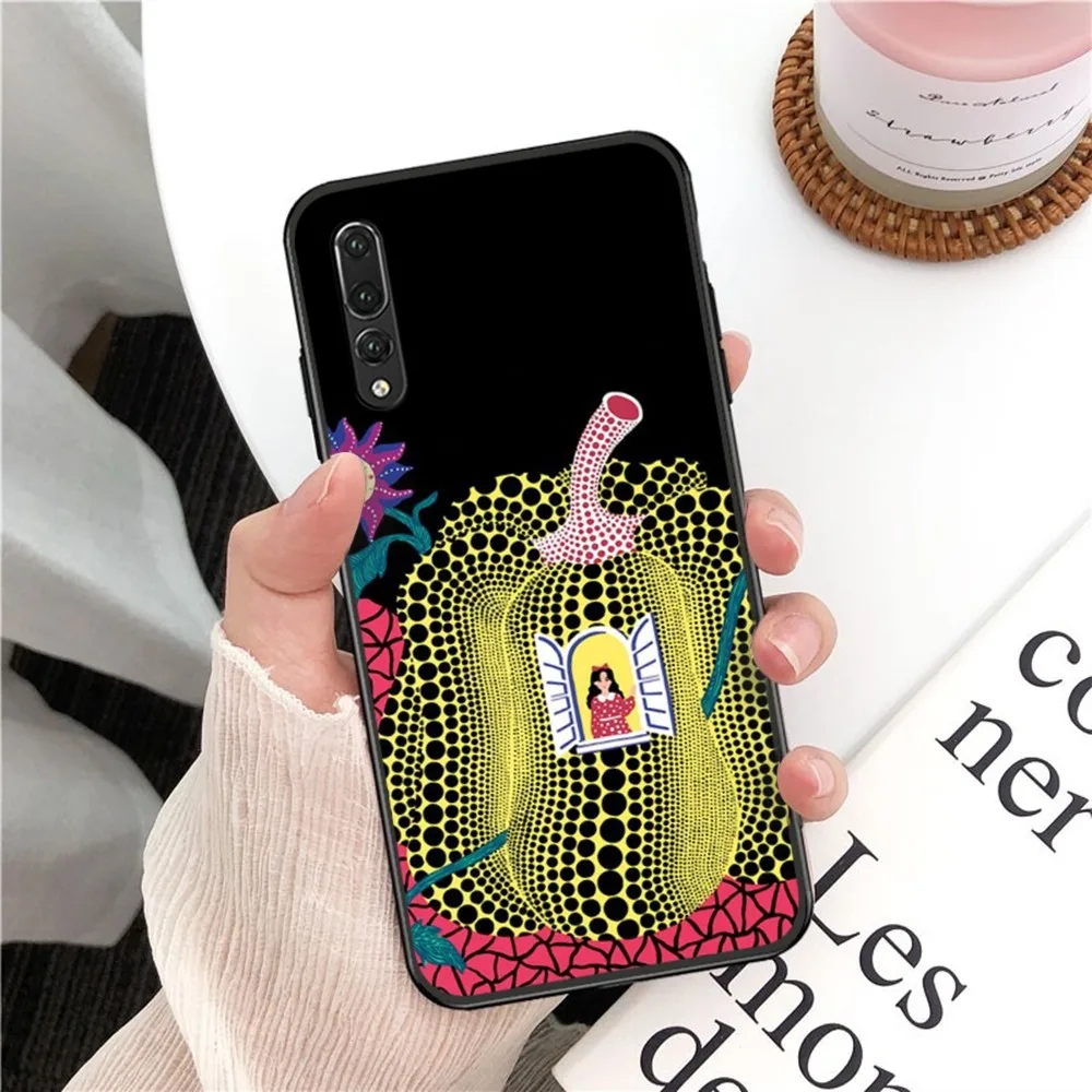 Pumpkin Yayoi Kusama Art Phone Case For Huawei P 8 9 10 20 30 40 50 Pro Lite Psmart Honor 10 Lite 70 Mate 20lite