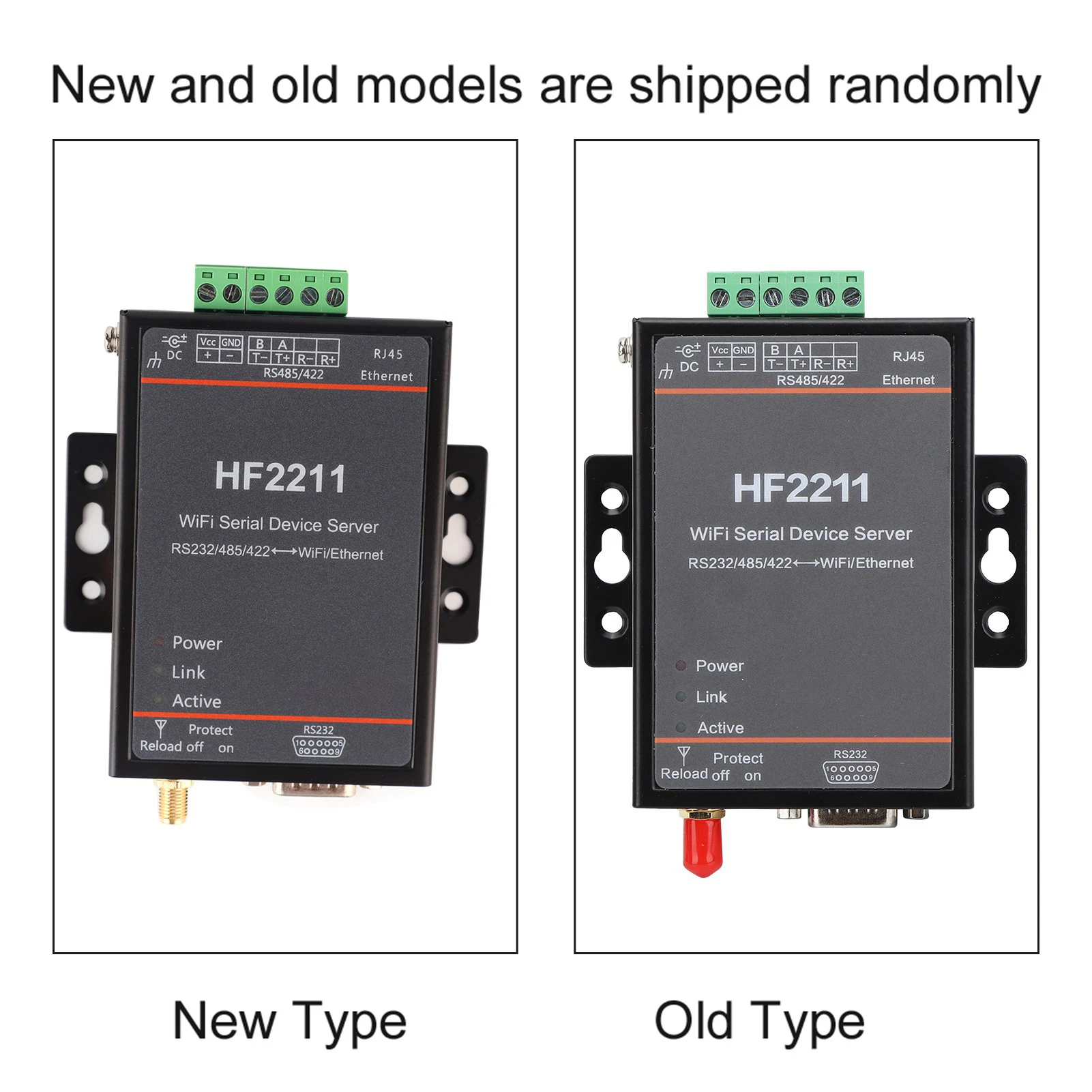 HF2211 Serial Server RS232/485/422 to WIFI & Ethernet DTU Network Communication 5-36VDC