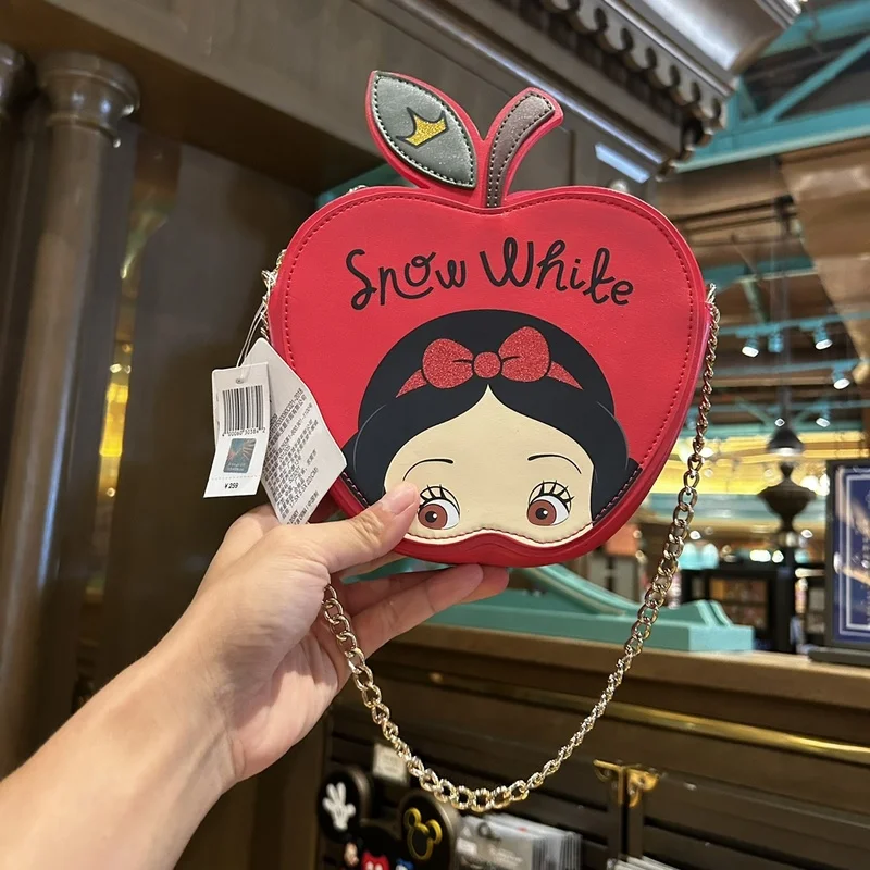 Shanghai Disneyland Kawaii Snow White Wallet Coin Purse Gifts For Girls Lovely Disney Anime Snow White Cute Shoulder Bag