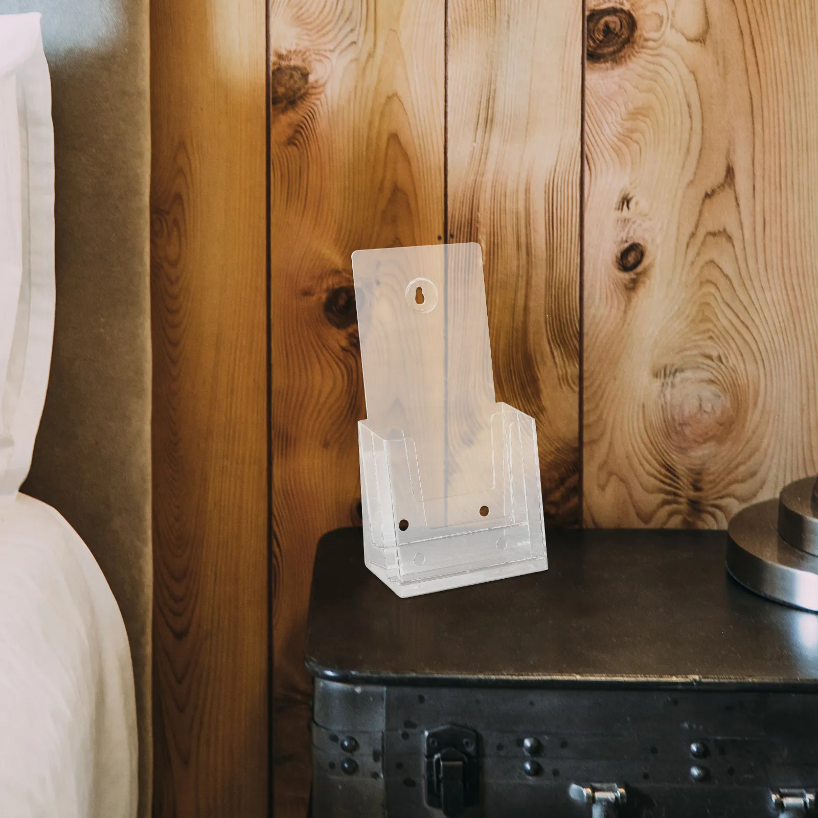 

Настольная подставка для файлов, настенный двухуровневый офисный органайзер, подставка для брошюр, прозрачный акриловый держатель для бумаг