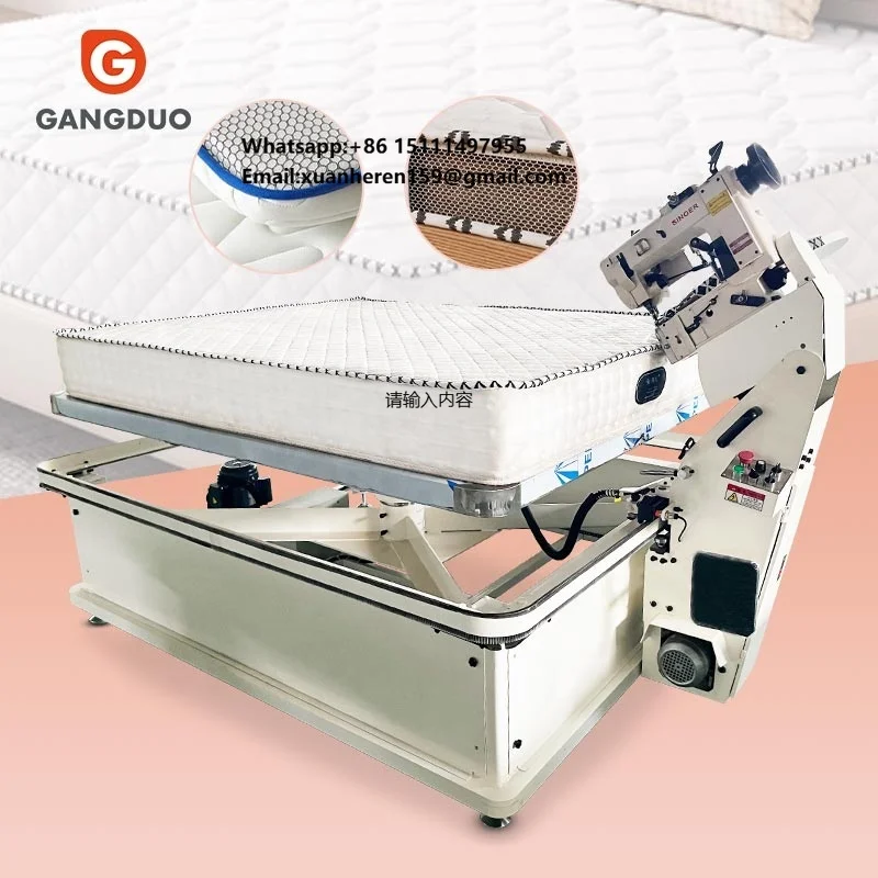Industrial Latex Bed Mattress Trimmer Rapper Zipper Heat Sealing Fully Automatic Sewing Machine Edge