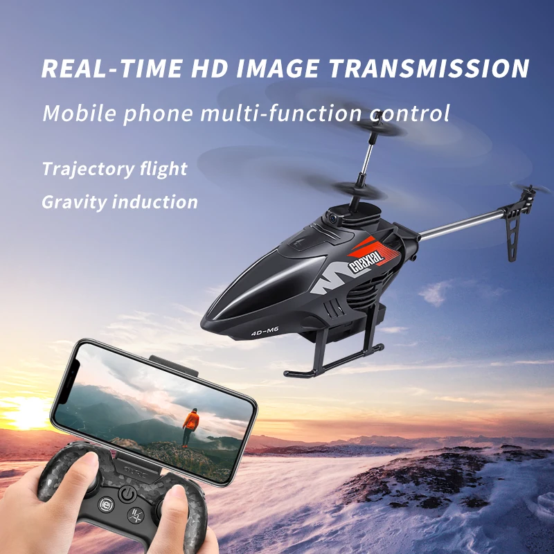 RC Helicopter  Altitude Hold Aerial photography 4K HD Camera Remote Controlled Aircraft WIFI FPV  RC Drone Kids Toy