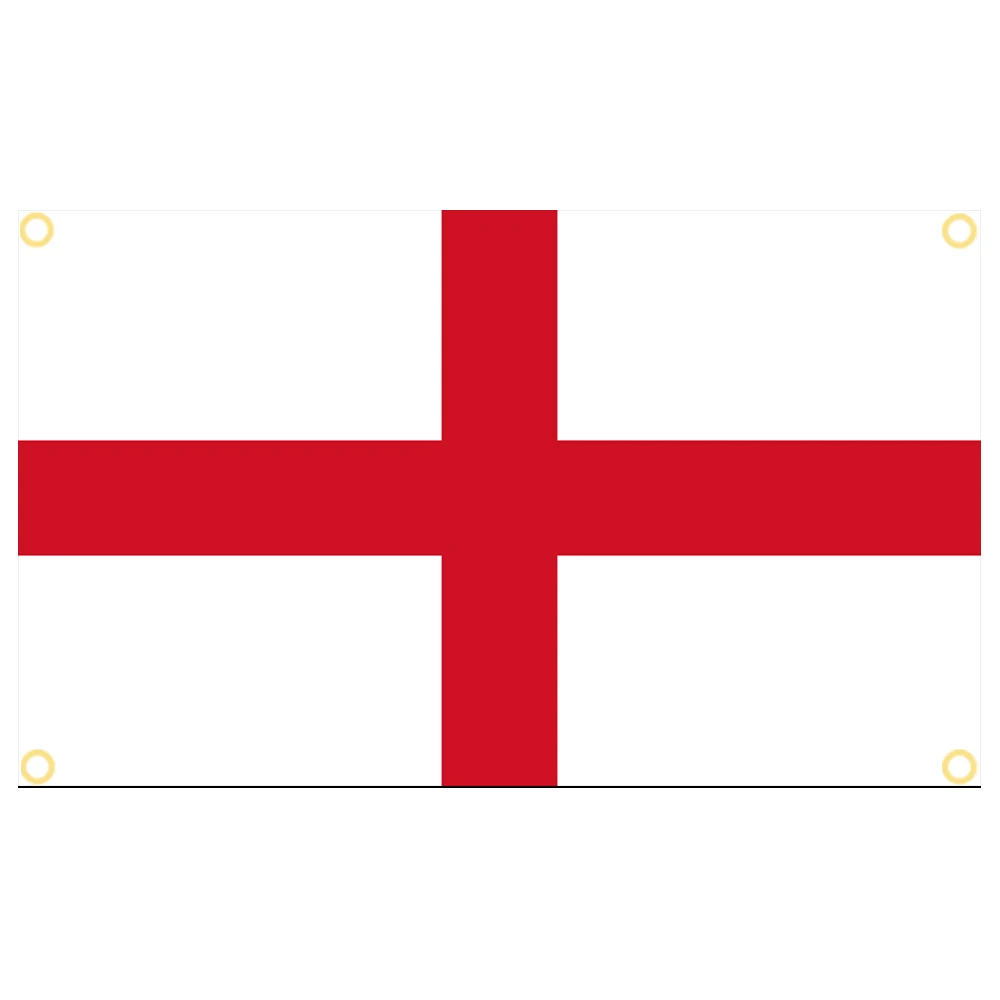 3x5 Ft England Flag Vivid Color part of the United Kingdom Flags Polyester with Brass Grommets