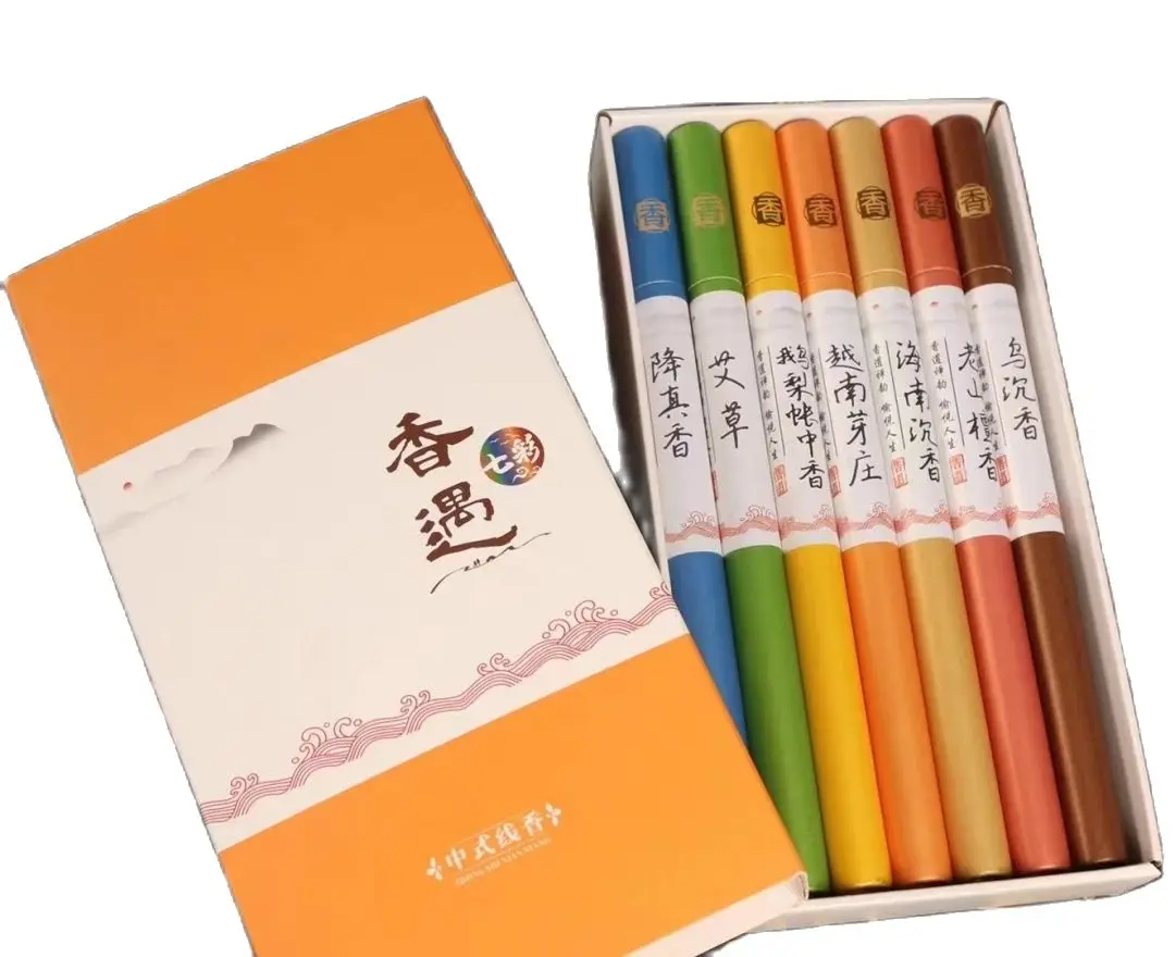 

7 Fragrance Incense Sticks Long Lasting Aromatherapy Incense Sticks Aroma Incense Air Freshener Gift Box