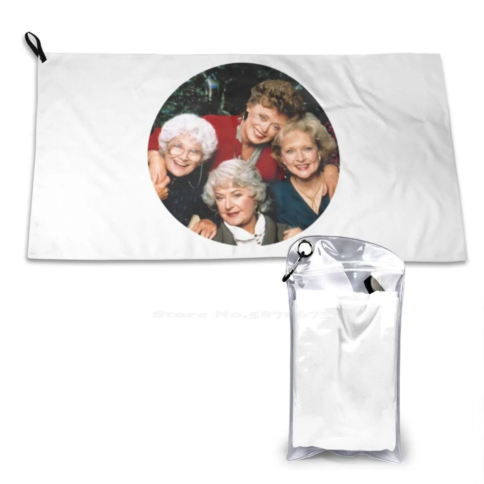 The Golden Girls Soft Towel Quick Dry Beach Towel The Golden Girls Estelle Getty Sophia Petrillo White Rose Nylund Rue