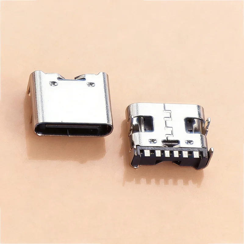 10PCS USB Connector Type C Female Charging Port Jack 2/4/6/16 Pin Type-C Socket PCB Soldering SMD SMT DIY Repair Type C Adapter