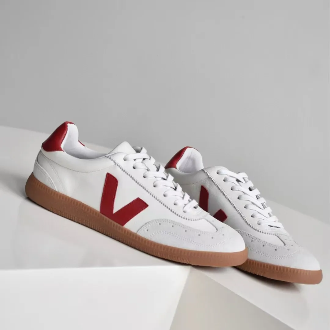 

Patricia VIERA Retro Color Blo Кожаные кроссовки Женские Spor Casual oes Vintage Sle Cross Bule Повседневная одежда