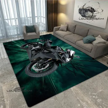 3D S-SUZUKI motorcycle printed carpet non-slip carpet yoga cushion area rug outdoor carpet cute carpet floor mats birthday gift