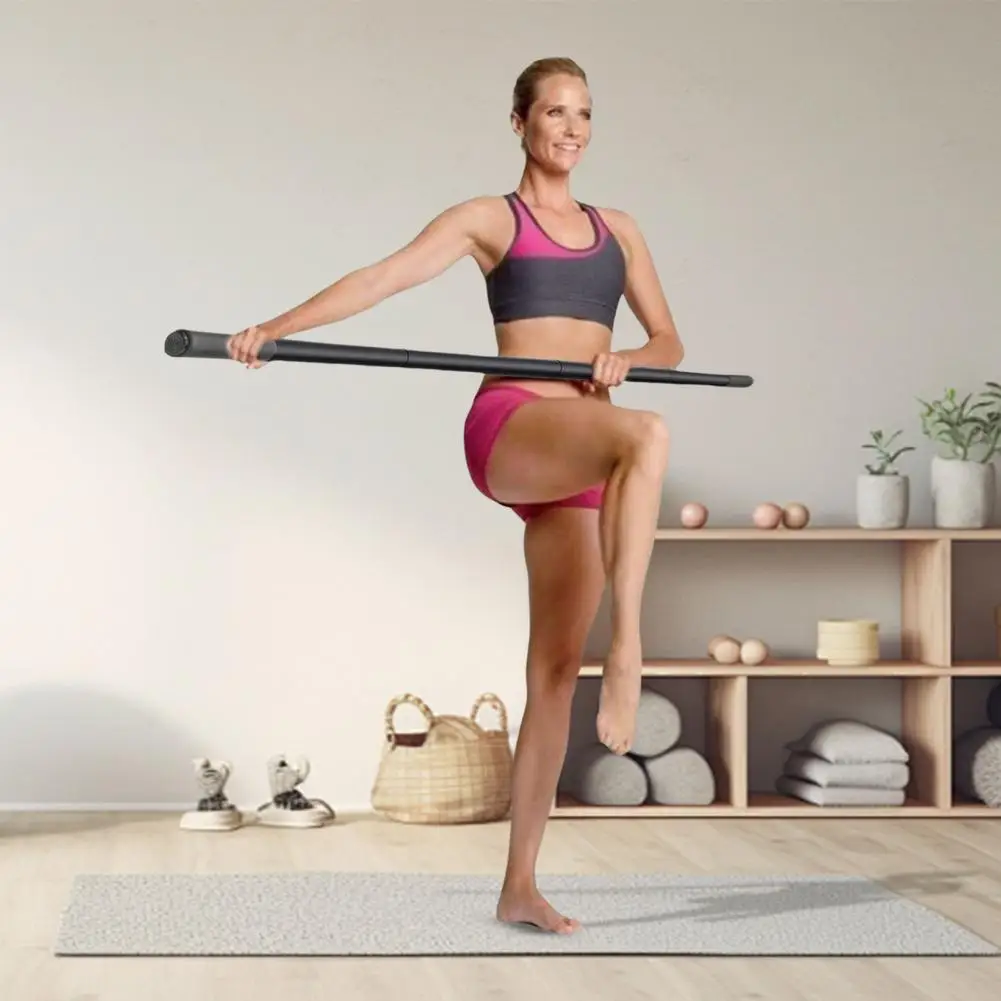 

Balance Training Tool Yoga Stick for Stretching Adjustable Steel Yoga Stick for Mobility Flexibility Balance Foam for Posture