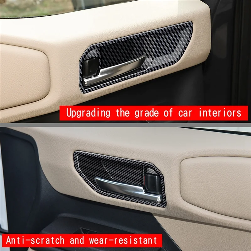 A21F-Car Inner Door Bowl Panel Inside Handle Protector Cover For Toyota Prado LC250 2024 Interior Accessories
