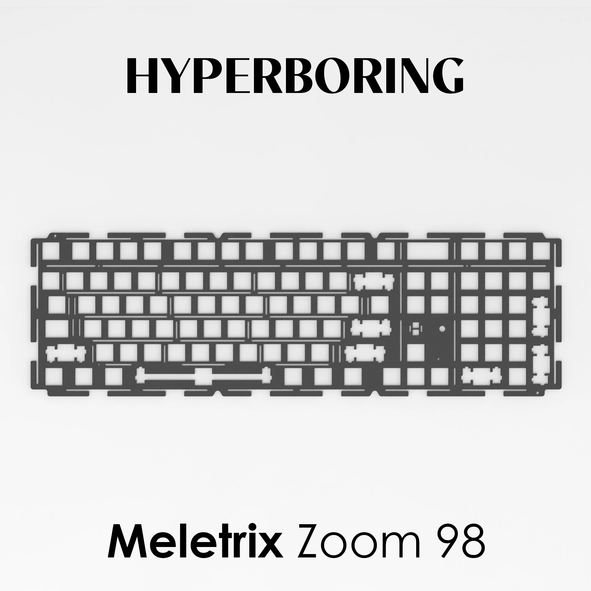 

Meletrix Zoom98 Keyboard Plate PC/POM/FR4/aluminum Positioning Plate Custom Stainless Steel Weight Mechanical Keyboard Accessory