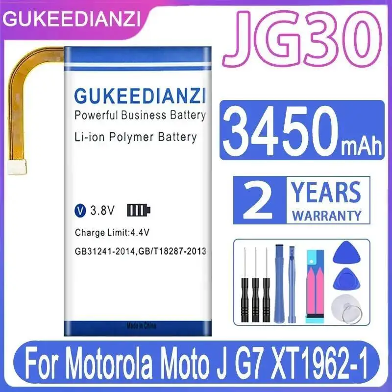 

JG30 Mobile Phone Battery 3450Mah For Motorola Moto G7 J XT1962-1 Environmentally Friendly