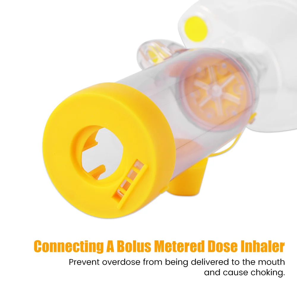 Nebulizer Asthma Inhaler Cup Steam Inhaler Spray Cups Nebulizer Spacer Inhalation Medicine Bottle Mask Adult Kids Accessories