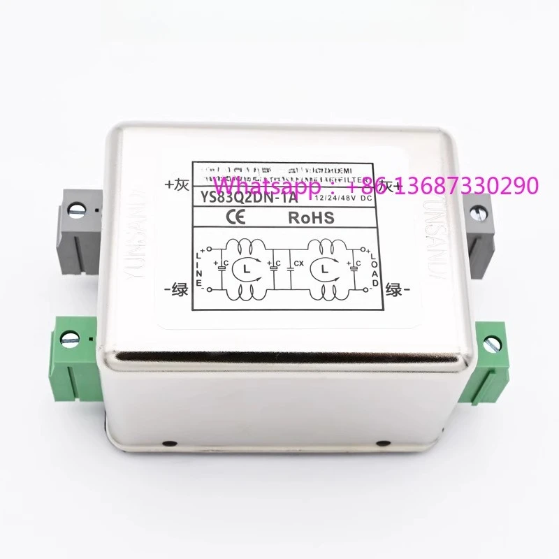 

Клеммная колодка фильтра постоянного тока 12V24V36V48V YS83Q2DN 1A 3A 6A 20A 30A водонепроницаемый