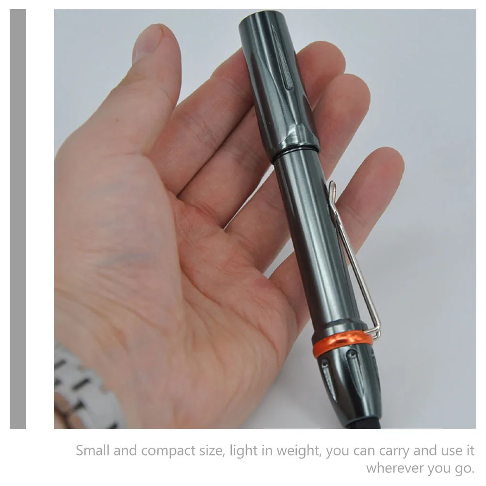 Inspection Lamp Powered LED Pen Flashlight Pen Clip Lightweight Durable Aluminum Alloy Compact Portable Tool