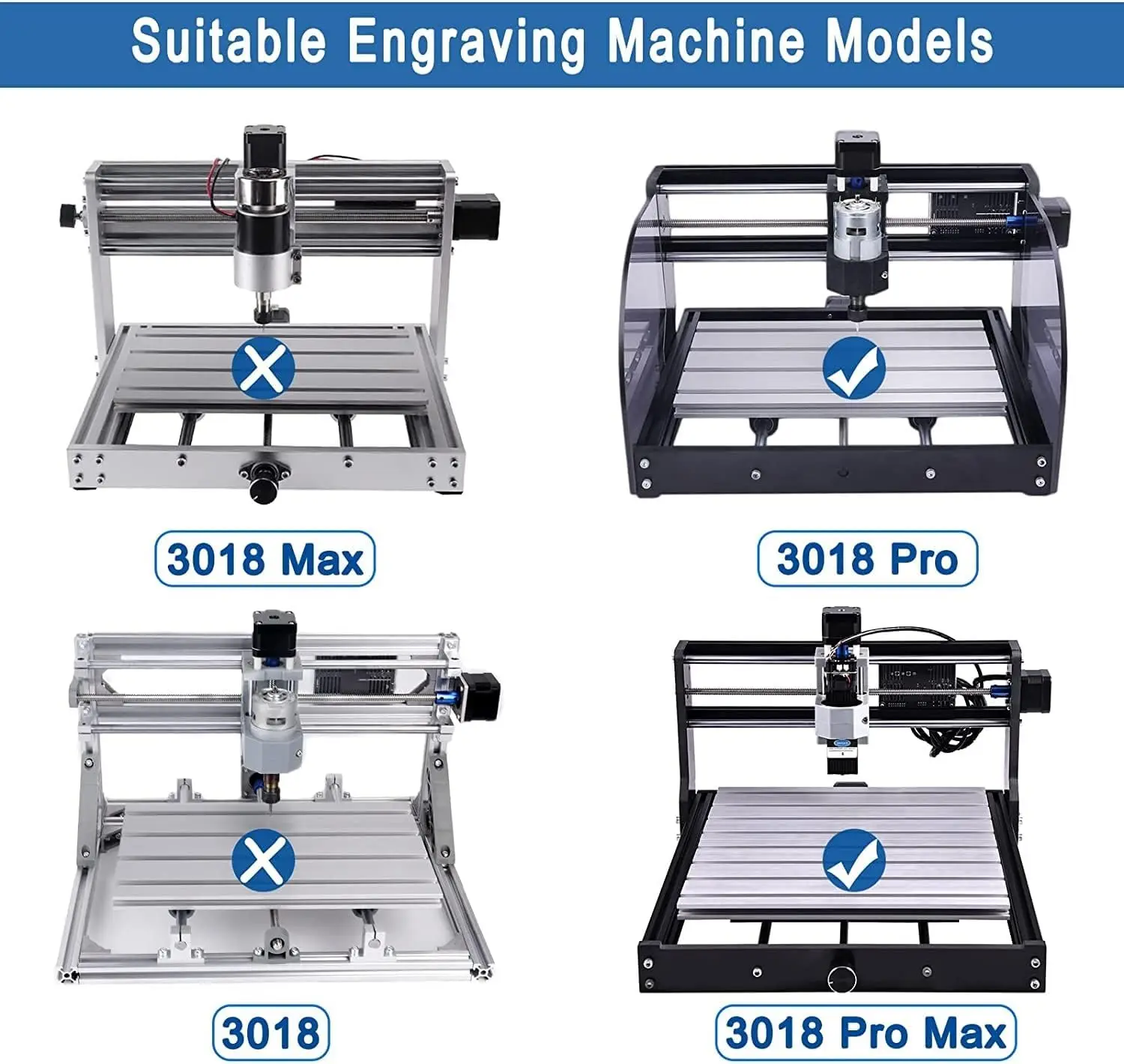 CNC 3018 Y-Axis Extension Kit for For 3018 To 3040 Compatible For 3018 Pro CNC Engraving Milling Machine