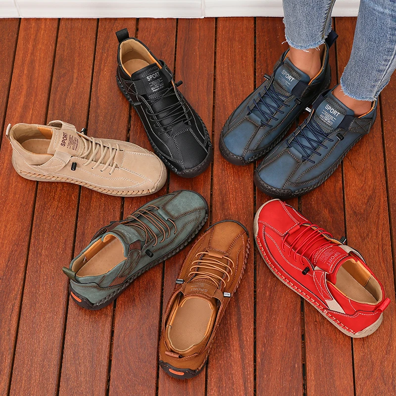 Men's Penny Boat Shoes Athletic Shoes Breathable Orthopedic Travel Flat Bottom Suitable for Outdoor Activities Hiking Walking