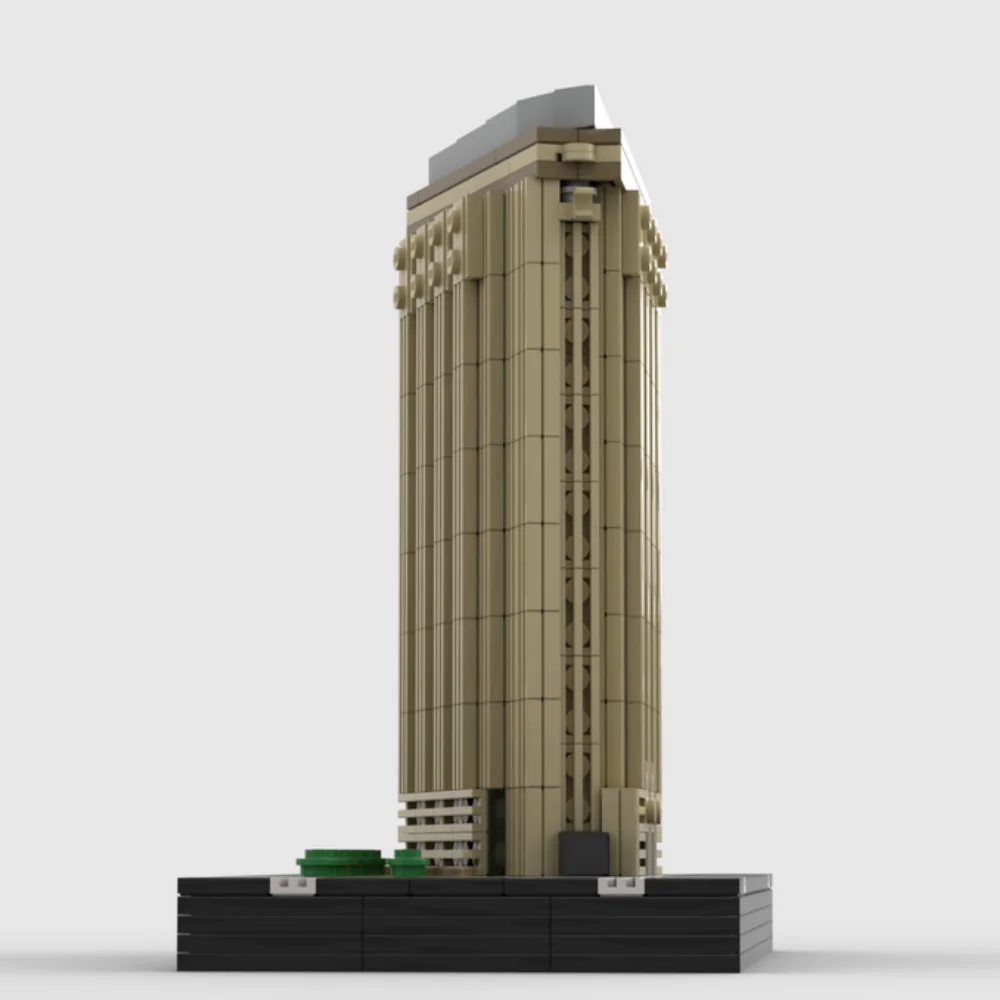 MOC-41563 512pcs Flatiron Building at 1/650th Scale by FunnyTacoBunny PDF instructions building block model toy for kids