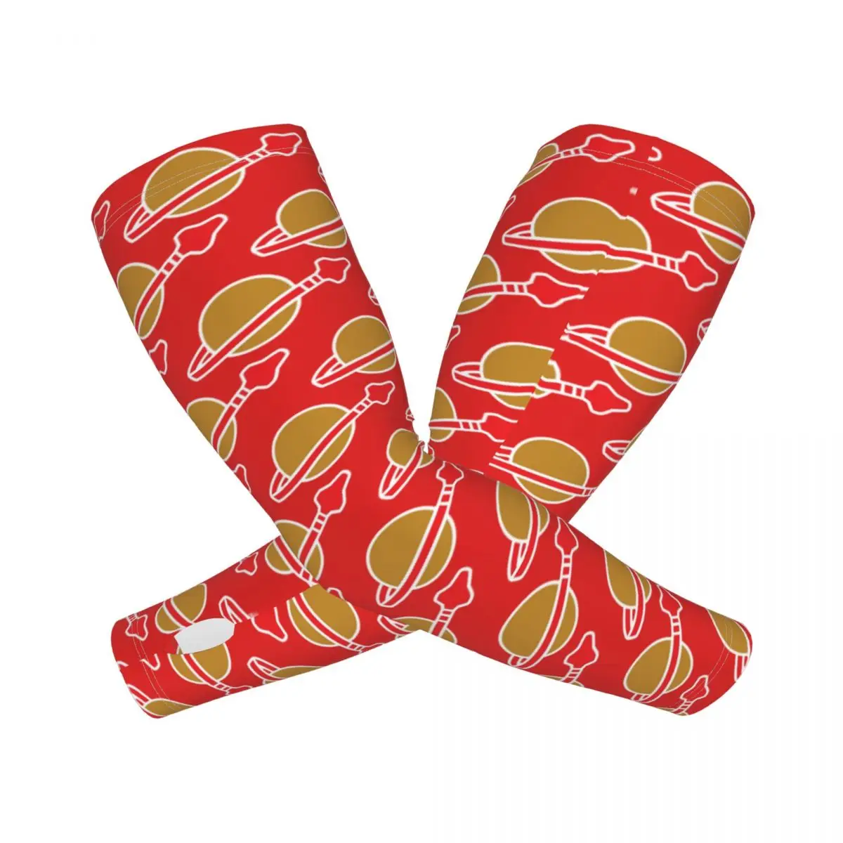 شعار الفضاء الكلاسيكي في الهواء الطلق أكمام أذرع تبريد الشمس فوق البنفسجية غطاء حماية الصيف الحرير الجليد ركوب الدراجات أكمام الوشم