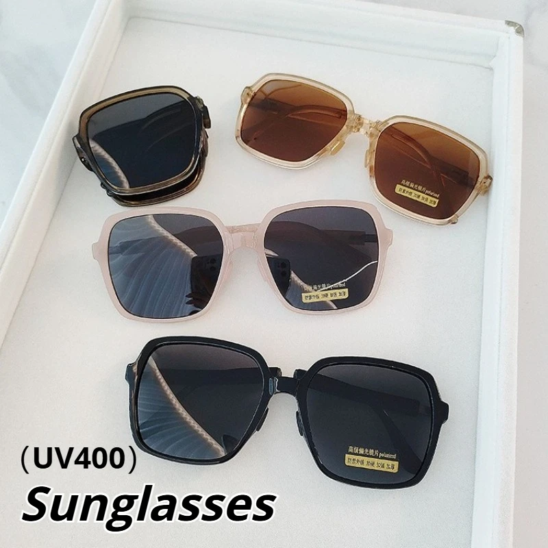

New Stylish Foldable Oversized Polarized Sunglasses for Women Premium UV-Protective Eyewear UV400 Classic Driving Shades