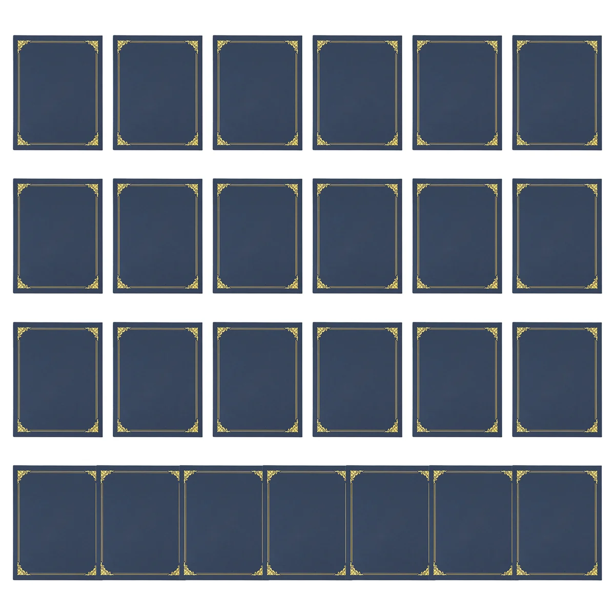 حاملي شهادات CHFL، 25 عبوة من حاملي الدبلوم، أغطية الشهادات مع حدود من رقائق الذهب لحجم الرسالة 8.5 × 11 بوصة