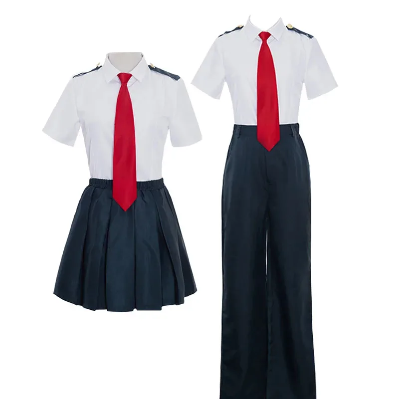 Disfraz de My Hero Academia, uniforme Midoriya Izuku Bakugou Katsuki Ochaco Uraraka, conjunto de uniforme escolar, disfraz de Anime