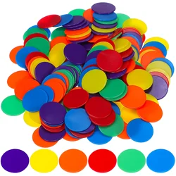 180 Pcs Color Card Packaging Poker Chips Sets Acrylic Bingo for Games Counter Counting Discs Markers