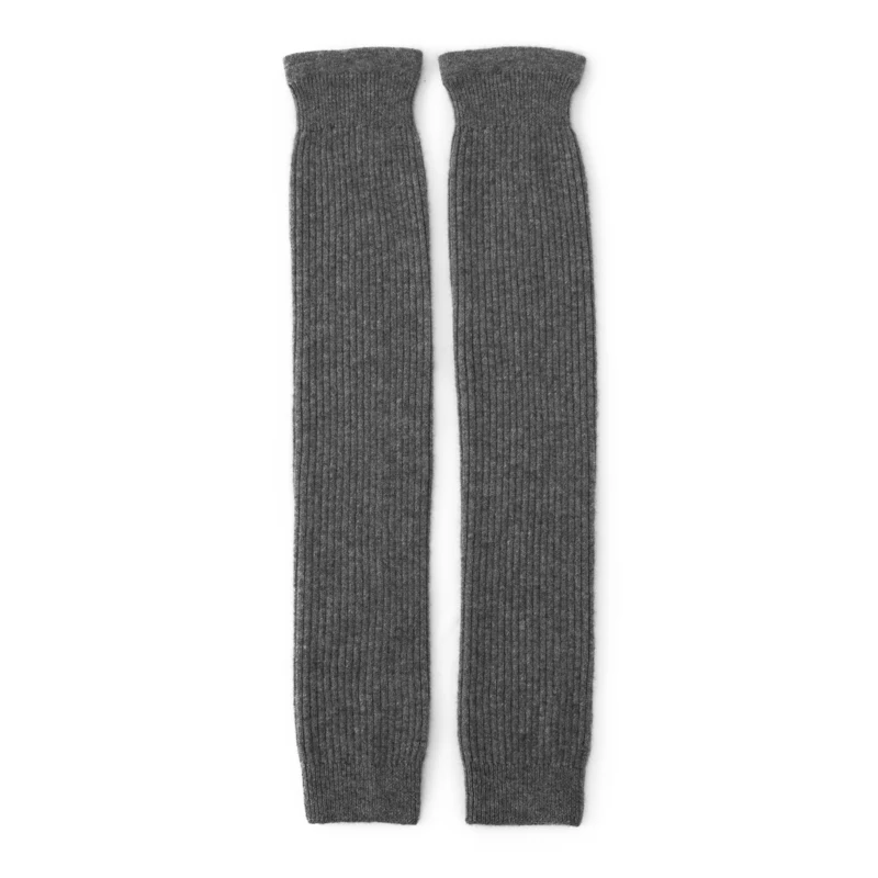 Autunno Inverno 100% Cashmere Ginocchiere Scaldamuscoli Vecchie gambe fredde Coprigambe calde per articolazioni del ginocchio Calzini sopra il ginocchio a tubo lungo lavorato a maglia