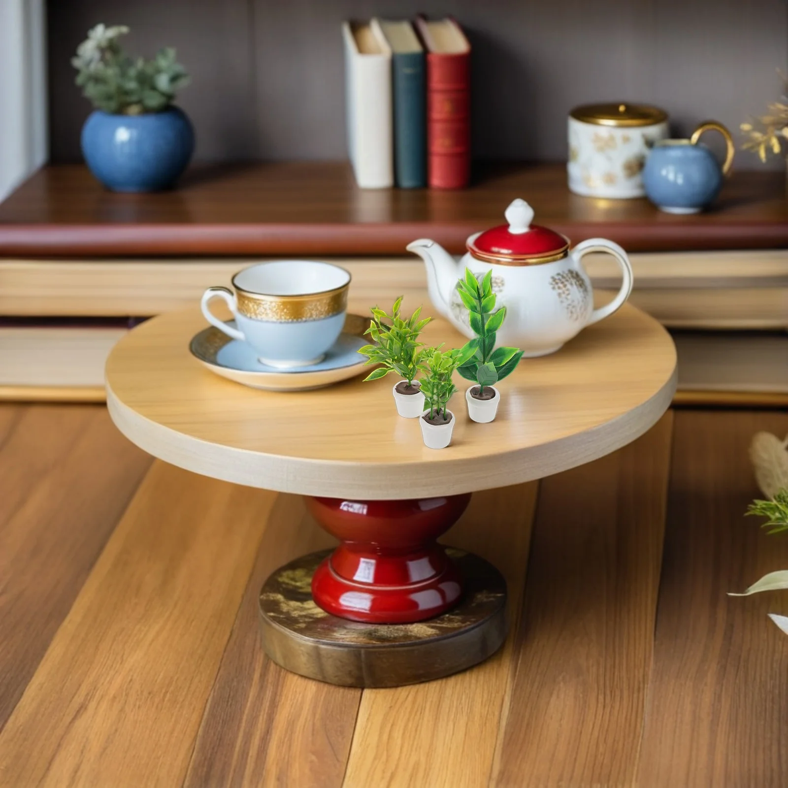 3 Stück Mini-Garten: Miniatur-Topfpflanzen für Puppenhaus, realistisches künstliches Grün, Desktop-Bonsai-Dekor, Mikro-Landschafts-Requisiten