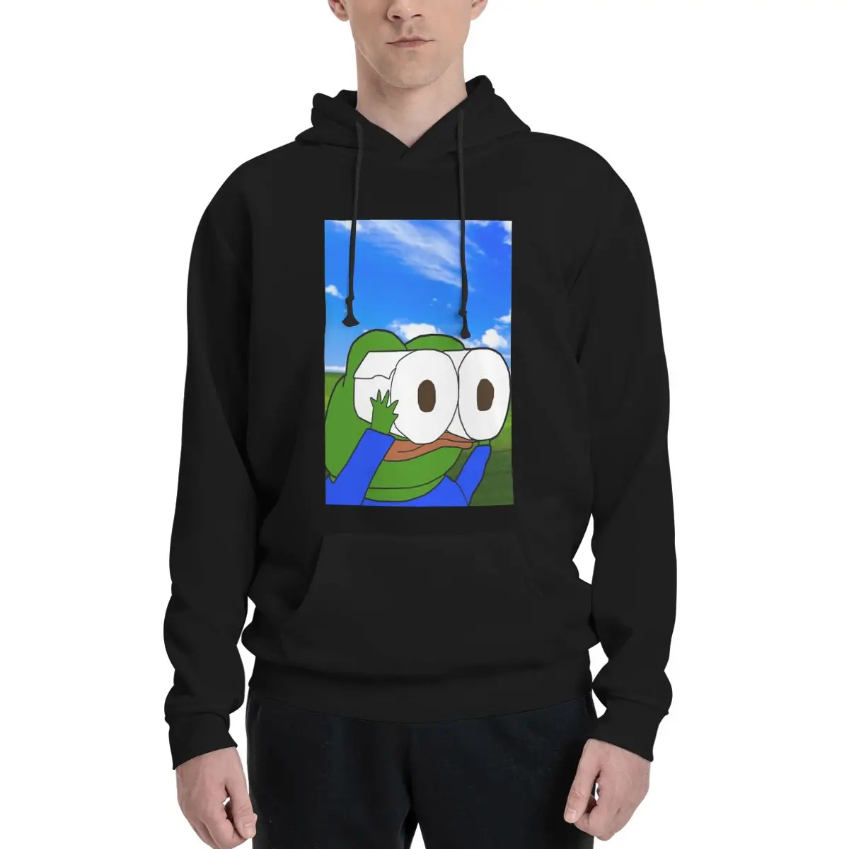 Pepe The Frog Peepo Emote Hoodies Men Women Casual Pullover Sweatshirts Fashion Long Sleeve Hooded Autumn Winter