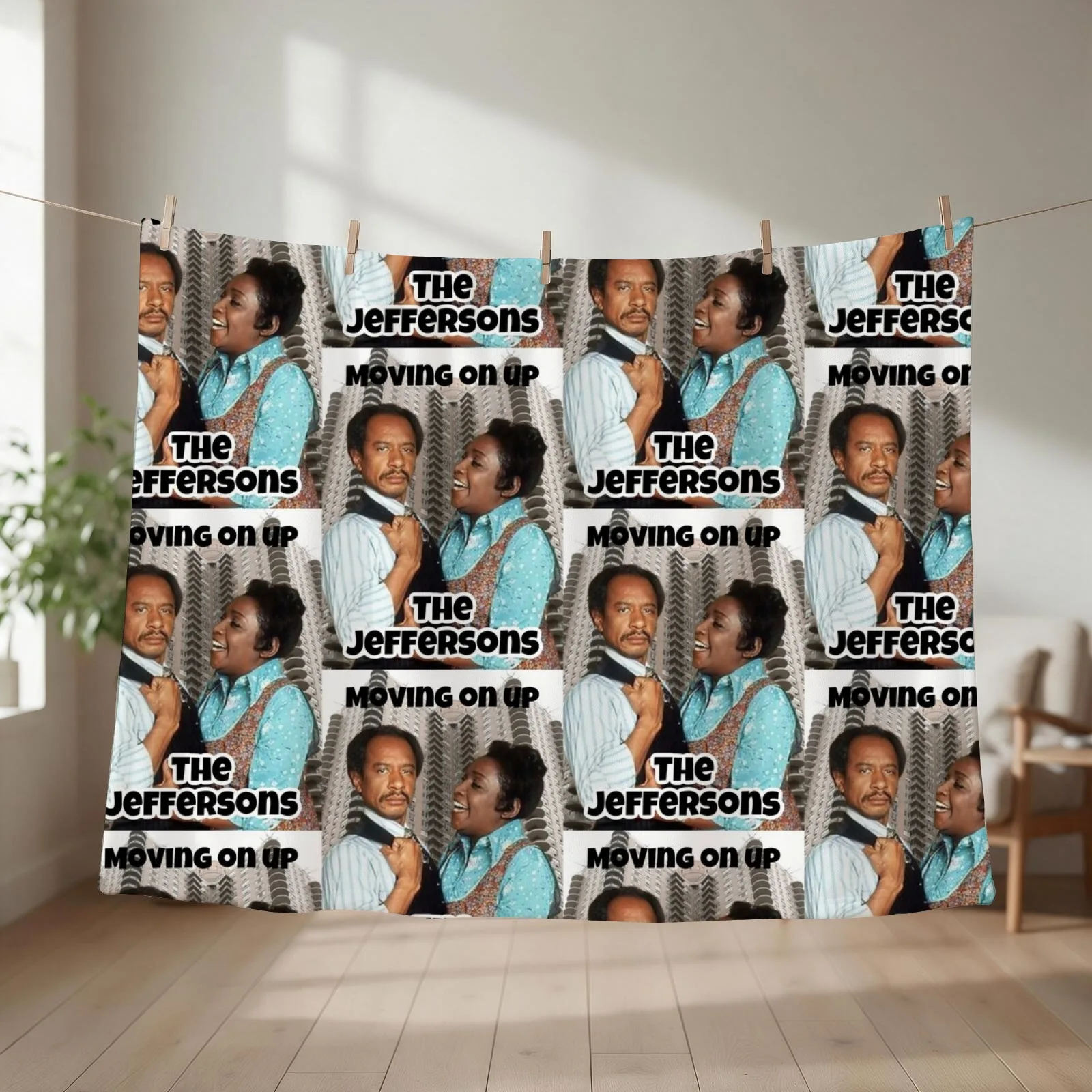 The Jeffersons Television Show Throw Blanket Soft Sofa Throw Extra Large Throw Shaggy Blankets