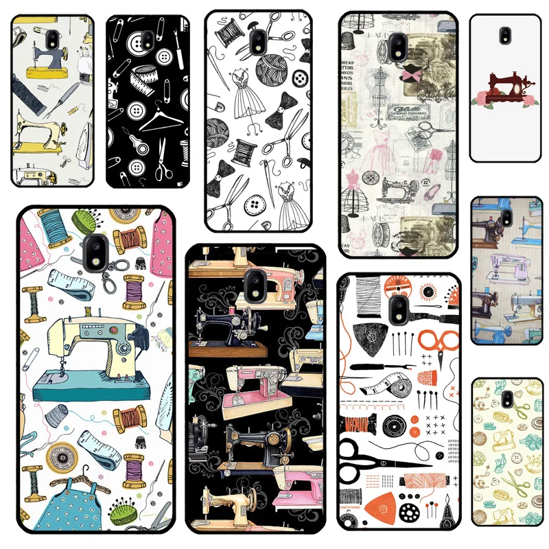 Sewing Machine Scissors Buttons For Samsung Galaxy M15 M35 M55 M12 M13 M14 M34 M54 M33 M53 M21 M31 M11 M32 M52 M06 M16 Case