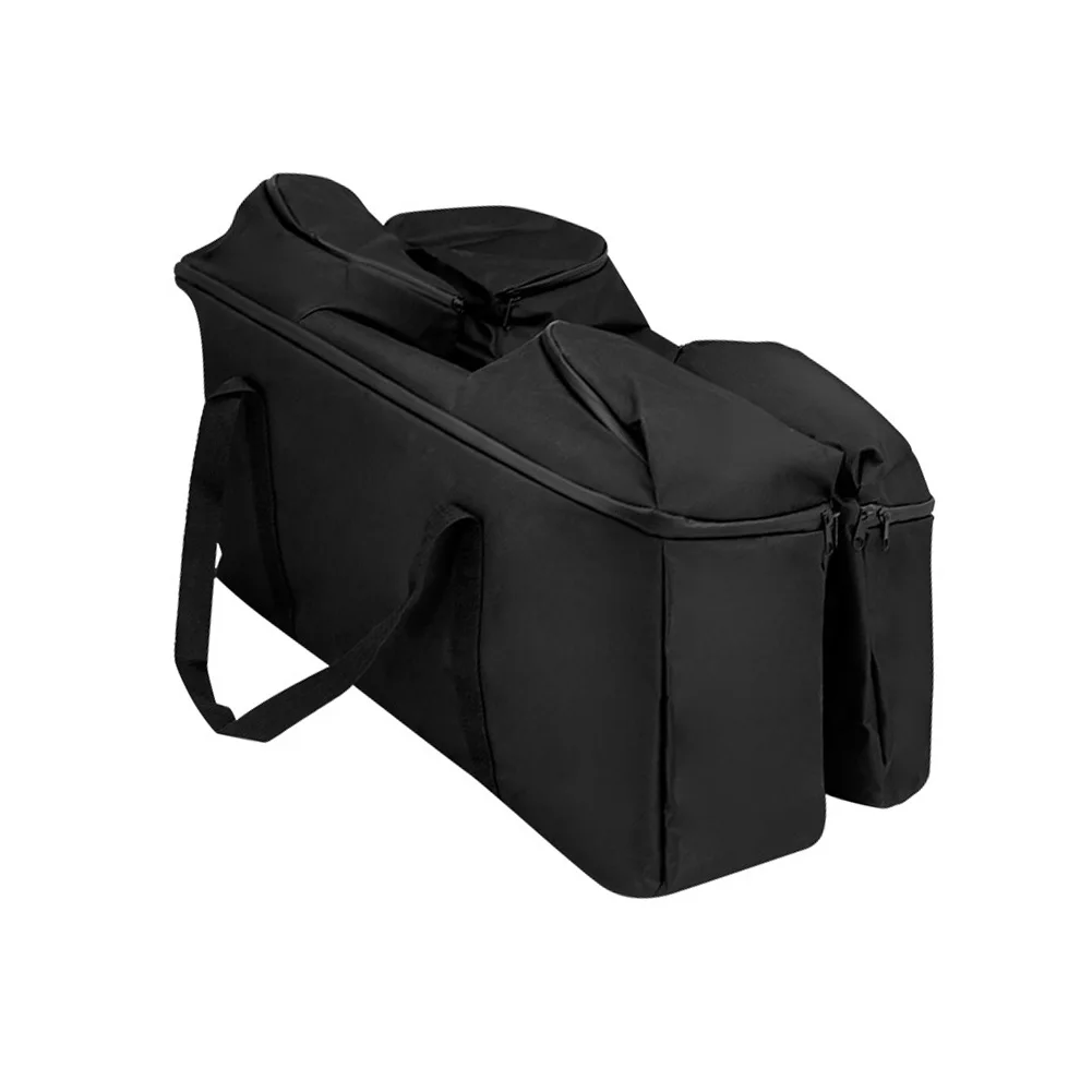 

Waterproof Saddlebag Storage Liners for Touring Bikes Featuring Reinforced Handles and Secure Zippered Pockets