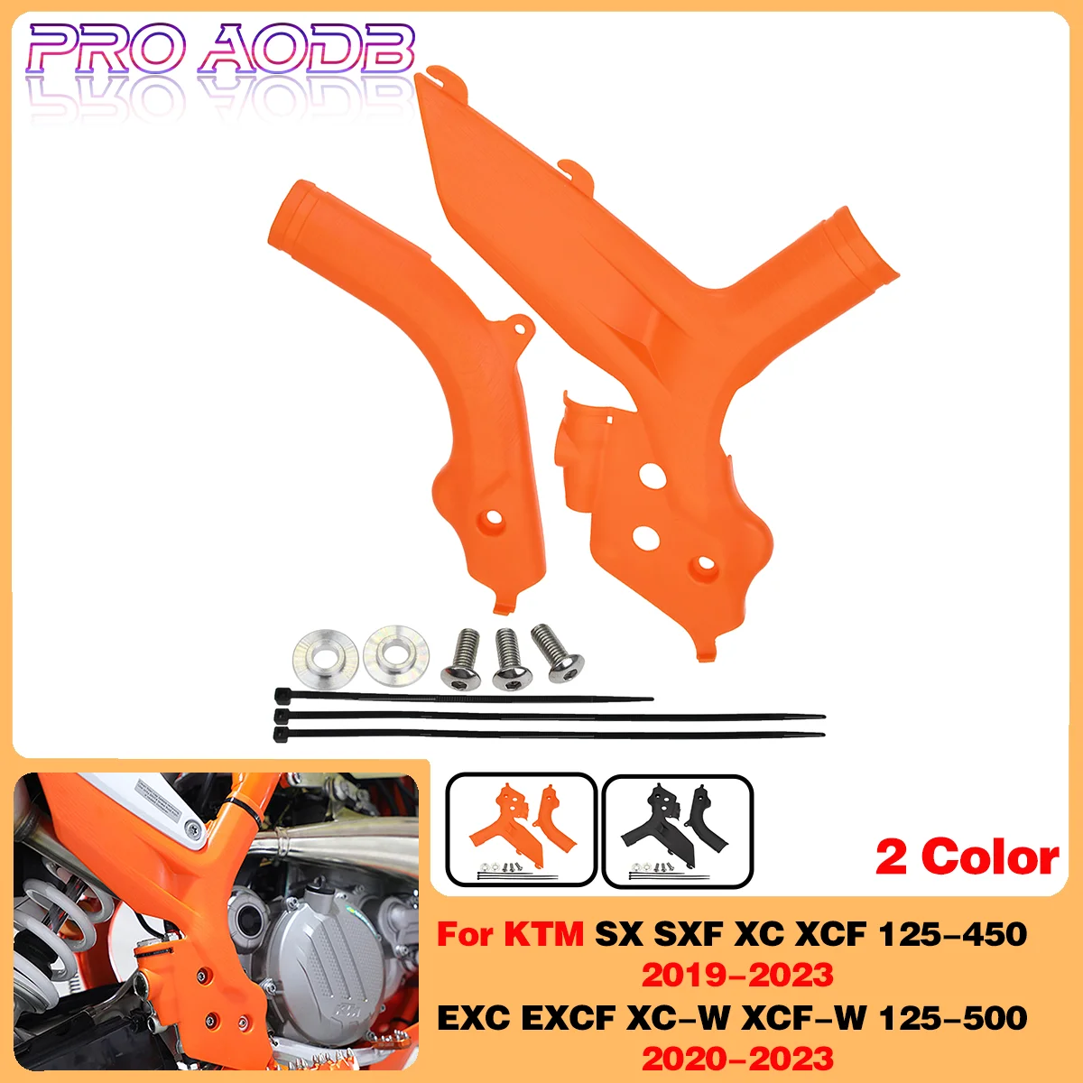 

Endurance Motocross Accessories Frame Guard Protector For KTM 125 150 200 250 300 350 400 450 500 EXC EXC-F XCW XCF-W 2020-2023