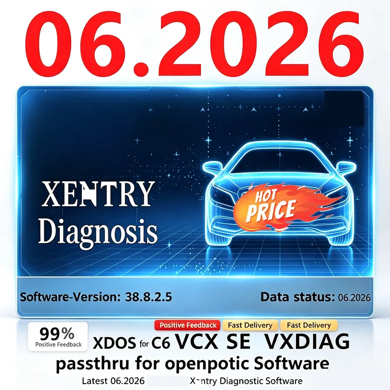 06.2026 Xentry Diagnosesoftware mit Tactrix Openport 2.0 ECU-Chiptuning-Tool OBD2-Scanner-Tool Xentry-Software-Installation