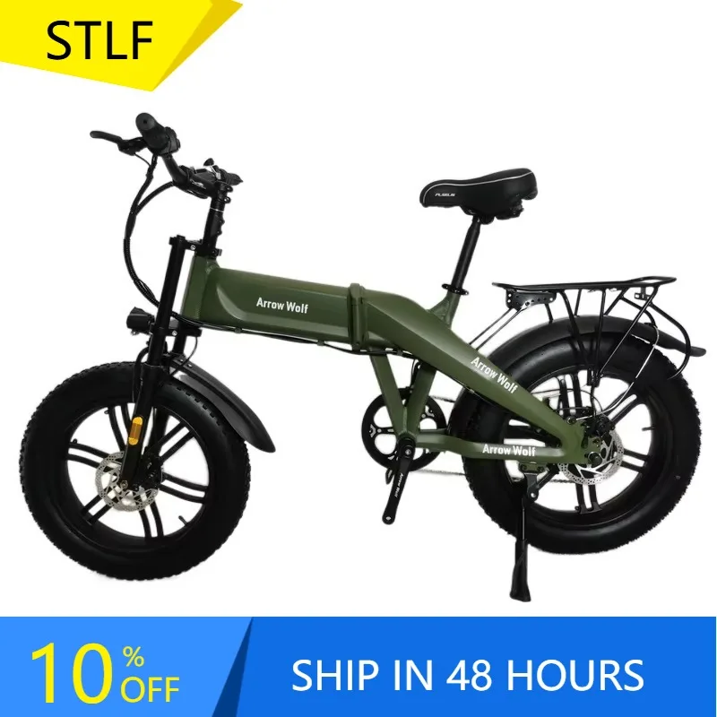 YTYIN CG 20 Inch Folding Aluminum Alloy Electric Bicycle Fat Tire Folding Electric Bicycle Snow Electric Bicycle
