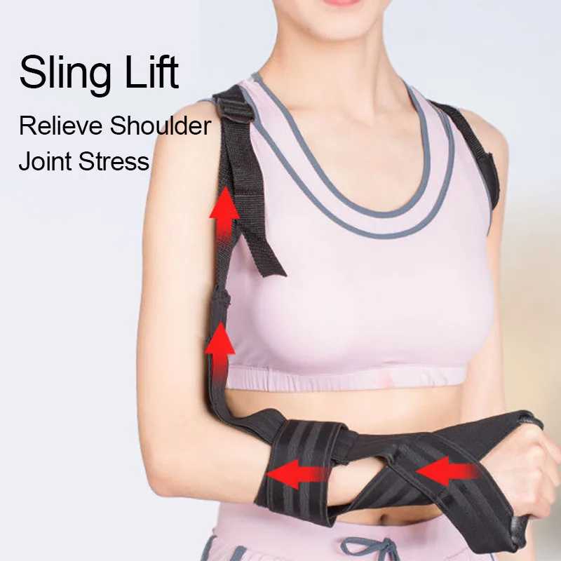 1Pcs Adjustable Shoulder Brace & Support Arm Sling For Stroke Hemiplegia Subluxation Dislocation Recovery Rehabilitation