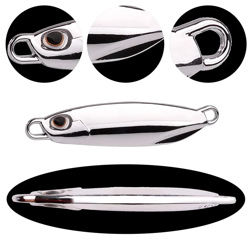 10 Stück/Set Metall-Guss-Jig-Löffel 15g 20g 30g 40g Köder-Set mit Haken für Casting-Jigging, Meerforellen-Angelköder, künstlicher Köder – Detail 5