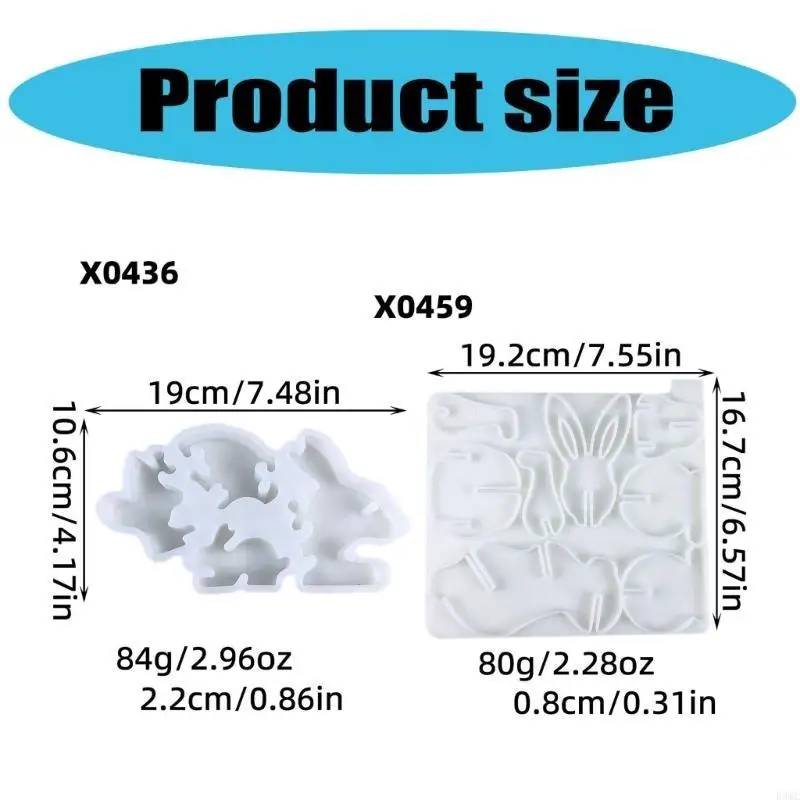 

R3MC Practical Sturdy Silicone Mould Accessory for Rabbit Holders Portable for Handmade Gifts and Home Accent